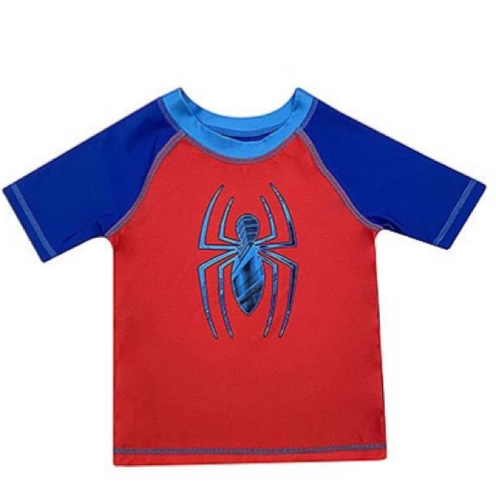 Marvel Spider-Man Blue & Red Raglan Rashguard Set - Picture 2 of 9